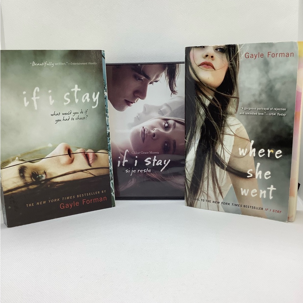 If I Stay Books and Movie Bundle YA Novels with DVD 🎬📚